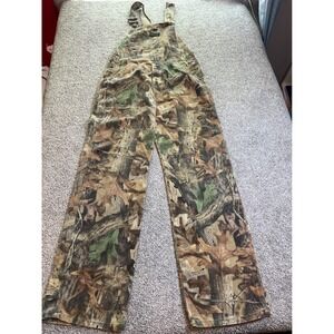 vtg Liberty Overalls boys 18 Camo Advantage Timber Real Tree Hunt workwear 90s